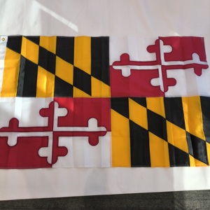 ธงแมริแลนด์สำหรับภายนอกอาคาร ขนาด 3 x 5 ฟุต ผ้าอ็อกซ์ฟอร์ดสำหรับใช้งานกลางแจ้ง ทนทานต่อการซีดจาง ธงรัฐสหรัฐอเมริกาพร้อมลวดลายปัก - Product Image 1