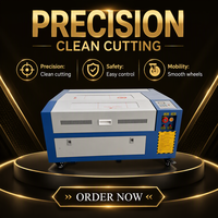 Machine de découpe laser CO2 4040 avec refroidissement par eau, nouvelle machine de découpe CNC haute vitesse et précise pour acrylique et plastique, protecteur d'écran C168