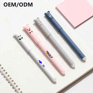 Simpatiche Penne Gel Cancellabili a Forma di Animali per Studenti Coreani, Punta 0.5mm, Inchiostro Nero e Blu, Set di Cancelleria Personalizzabile - Product Image 1
