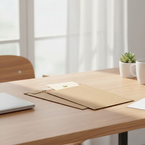 Sobres de Envío Resistentes, Impermeables y Ecológicos, de Papel Kraft Impreso, para Documentos Logísticos - Product Image 1