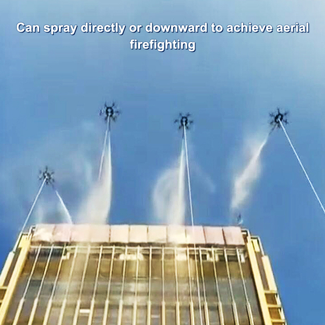 Joyance New Design Heavy Lift Drone Thermal Imagine Screen Through Fire Bomb Emergency Rescue Fire Drone