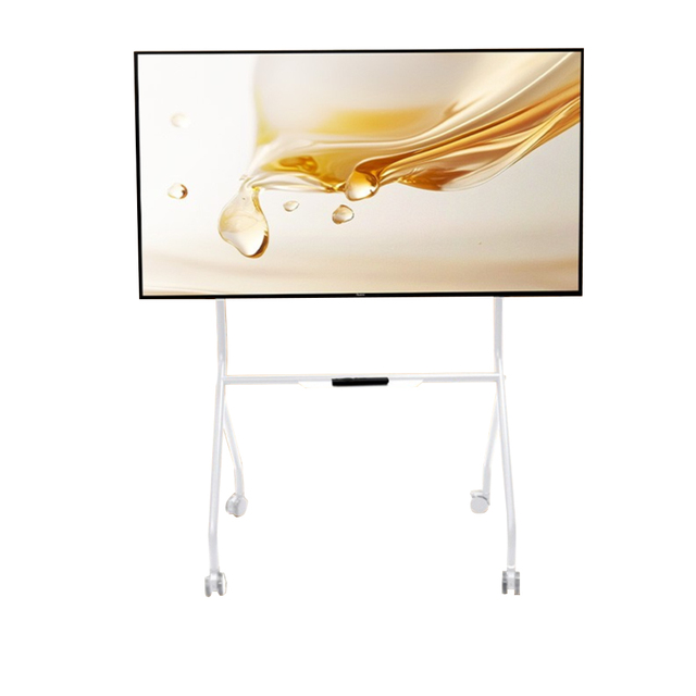 32-75 Inch TV Living Room Bedroom Home Theater Stainless Steel Mobile Floor Stand Rolling Cart VESA 100-400mm 90-120cm Height