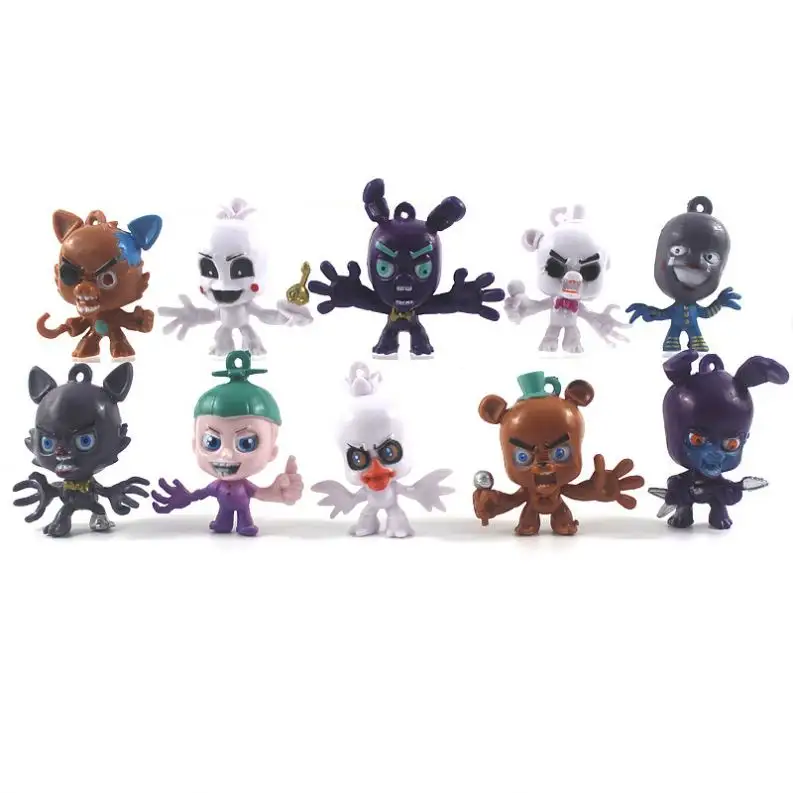 New 5-6cm Teddy Bear Five Nights at Freddy Action Figure 10 Styles PVC Unisex Novel Design Factory Price Spider-man Poly Mailers