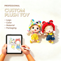 Vente en gros de mini poupées avec bonnet d'ours tricoté, petites poupées à visage fin, jouets en peluche, cadeau d'anniversaire pour enfants