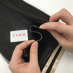 <span class=keywords><strong>Express</strong></span> weft 100% Rusia Virgin Remy ekstensi rambut manusia genius pita panjang gaya ditarik ganda-tren terbaru - Product Image 5