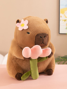 Capybara con búp bê sang trọng hình thú nhồi bông Đồ chơi bông trẻ em capybara đồ chơi dễ thương mềm nhồi bông đồ chơi sang trọng - Product Image 6