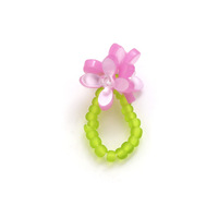 YEHHY Süßer Blumen-Reisperlen-Elastikring Bunter Kleiner Blumen-Verstellbarer Perlenring Vielseitiges Accessoire Großhandel