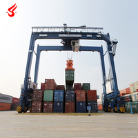 Grue portuaire à portique sur pneus en caoutchouc YUFEI pour conteneurs, 30, 50 et 100 tonnes, prix compétitif, haute qualité