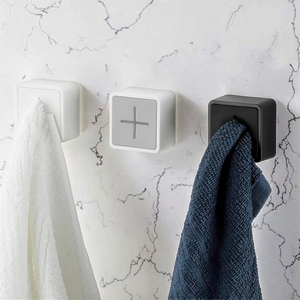 Support mural auto-adhésif en ABS et silicone pour serviettes, crochet de rangement étanche pour salle de bain, <span class=keywords><strong>pince</strong></span> pour torchons et chiffons de cuisine - Product Image 5