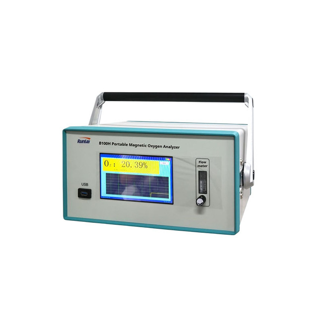 Runlai High Precision B100H Portable Magnetic Oxygen Analyzer Digital LCD Display Customizable Oxygen Detector