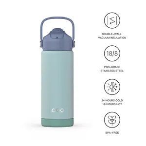 Hot Selling 32oz 40oz Leak Proof Metal Double Wall Stainless Steel Vacuum Flask Water Bottle With Custom Colors Logos