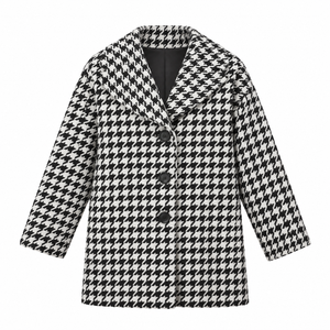 <span class=keywords><strong>Manteau</strong></span> Classique Automne Hiver pour Bébé Fille, Trench-Coat à Carreaux Noir et Blanc pour Fillette, Vêtements et Costumes - Product Image 1