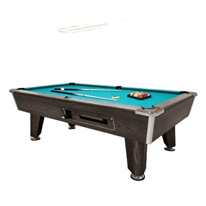 Table de <span class=keywords><strong>billard</strong></span> classique américaine de 8 pieds à 9 boules, à monnayeur, pour la maison, le bureau, la salle de jeux familiale, avec coussin en MDF - Product Image 1