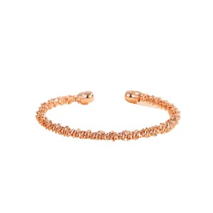 Bracciale da Donna di Alta Moda Francese, Design Intrecciato Placcato in Rame, Gioiello di Tendenza - Product Image 6