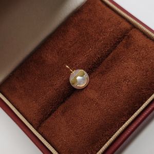 Joyería UM, Perla de Agua Dulce en Oro Sólido de 18K, Venta al por Mayor, Unisex/Mujer/Hombre, Regalo de Navidad, Aniversario, Uso Diario, Boda - Product Image 3