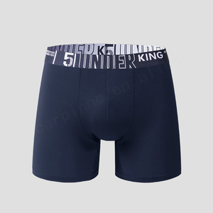 Calzoncillos europeos de talla grande para hombre, calzoncillos bóxer de seda helada para correr, ropa interior deportiva de pierna transpirable de secado rápido para hombre - Product Image 5
