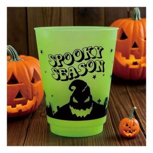 Gobelets en plastique réutilisables pour enfants, pour fêtes d'été, d'hiver, d'automne, célébrations à la maison, Joyeux Halloween - Product Image 4