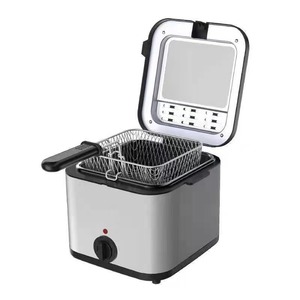 Freidora Eléctrica de Acero Inoxidable con Control Digital, 1800W, Capacidad de Aceite de 2.5L, Antiadherente PFA, Ventana de Observación, Ajustable - Product Image 1