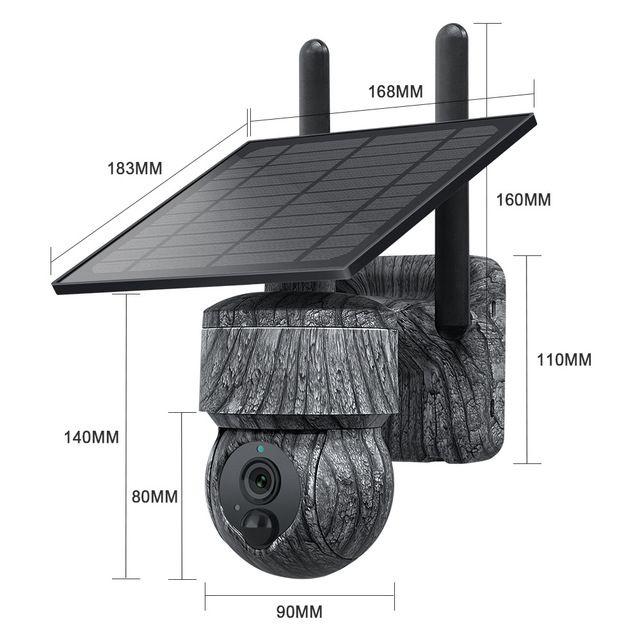 Camo Solar Surveillance Camera 4G Surveillance Camera Outdoor Waterproof Surveillance Camera Factory for Farm Forest