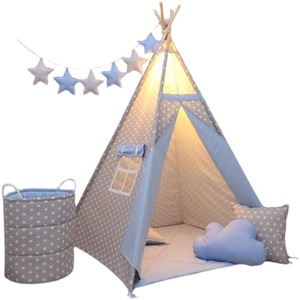 Juguete Deportivo <span class=keywords><strong>para</strong></span> Niños, Pequeña Casa de Juegos de Lona de Algodón, Tipi Indio <span class=keywords><strong>para</strong></span> Niños Hecho de Lona - Product Image 5