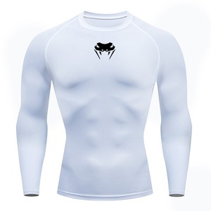 Camisetas de Compresión de <span class=keywords><strong>Manga</strong></span> <span class=keywords><strong>Larga</strong></span> para <span class=keywords><strong>Hombre</strong></span>, de Secado Rápido, Tejido Transpirable con Estampado de Cabeza de Serpiente, <span class=keywords><strong>Camiseta</strong></span> de Alta Elasticidad - Product Image 3