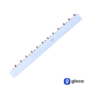 Bloque de Terminales Gloca para Riel DIN, 12 Módulos, 22.5 cm, 40A, Cobre, 220V, 1P+N - Product Image 3