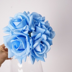 Vente flash - Roses artificielles au toucher <span class=keywords><strong>r</strong></span>éel - Bouquet de roses colorées - Halloween - Saint-Valentin - Vente en gros de roses pour mariage - Product Image 5