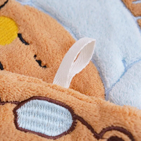Serviette de toilette suspendue personnalisée Bubu & Dudu Bear en polaire corail pour cuisine, salle de bain, sport, utilisation quatre saisons