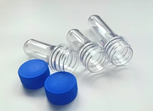 Bán chạy nhất 30/25mm vật nuôi phôi khuôn trong suốt màu xanh 12-44g cho chai nước khoáng cho đồ uống - Product Image 6