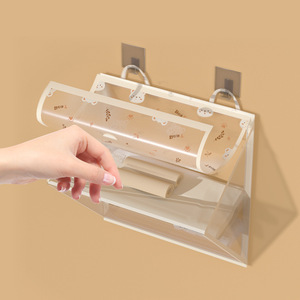 Transparent Waterproof Bathroom <b>Storage</b> Bag Rectangle Hanging Dustproof Cover Wall Mounted <b>Shower</b> Use - Product Image 3