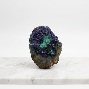Espécimen Mineral Natural de <span class=keywords><strong>Azurita</strong></span> y Malaquita <span class=keywords><strong>Verde</strong></span> Tallado para Graduación y Acción de Gracias - Product Image 4
