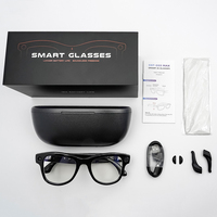 Lunettes intelligentes SANVNET 2025 GS5 Max AI avec étui de chargement, traduction IA, caméra 8MP, transfert Wi-Fi, lunettes intelligentes 4K pour hommes, sport, IA