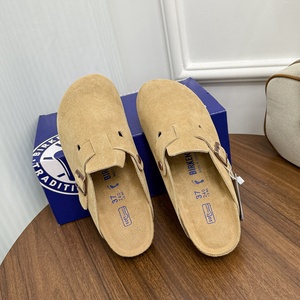 <span class=keywords><strong>Mules</strong></span> vintage en <span class=keywords><strong>feutre</strong></span> à enfiler, style outdoor, semelle épaisse, unisexe, liège, daim de vache, toutes saisons - Product Image 2