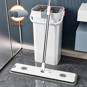 JOYBOS <span class=keywords><strong>Serpillère</strong></span> plate magique en microfibre à rotation 360°, ensemble seau personnalisé en gros pour la maison, <span class=keywords><strong>serpillère</strong></span> professionnelle <span class=keywords><strong>amazon</strong></span> - Product Image 3