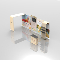 Stand de salon professionnel portable Standard 10x20 avec stand d'exposition en tissu de tension personnalisé