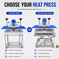 Presse de transfert automatique pneumatique à double station 16x20 pour l'impression de t-shirts, sublimation thermique pour vêtements et assiettes