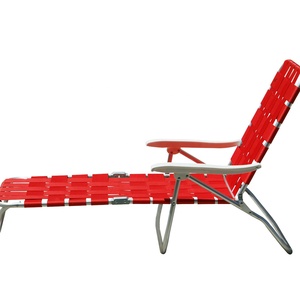 Foldable Camping Chairs Twill Polyester Ribbon Woven Webbed Deck Chair