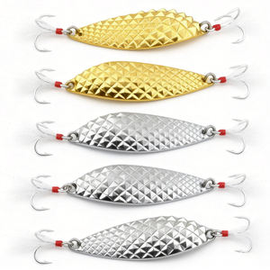 Leurre de pêche TGD Best Fishing Lure Spoon 10g 59mm Argent Or Isca Leurre de pêche artificiel dur en métal Wobbler pour la pêche au bar, à la truite et au <span class=keywords><strong>brochet</strong></span> - Product Image 1