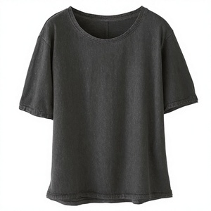 T-shirts décontractés pour hommes à col rond, 100 % fibre de bambou, coupe ample, respirants, personnalisables, faible MOQ - Vente en gros - Product Image 3
