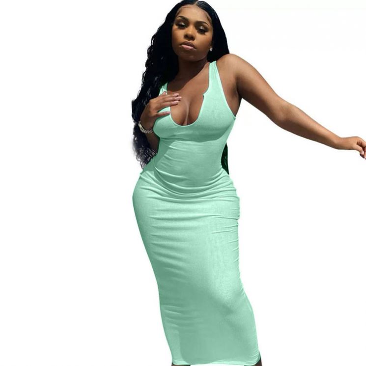 bodycon dress for women maxi Drapped Ruched Ruffle Bodycon Maxi Dress