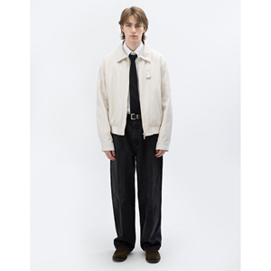 Giacca da Aviatore Elegante da <span class=keywords><strong>Uomo</strong></span>, Stile Retrò, Tinta Unita Bianca, Alta Qualità, Personalizzabile, per Autunno e Inverno - Product Image 2