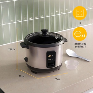 Mini Ollas Arroceras Eléctricas Portátiles de Acero Inoxidable al Mejor Precio, con Recubrimiento Antiadherente y Paleta, para Uso Doméstico y Hotelero, 1.1-2L - Product Image 2