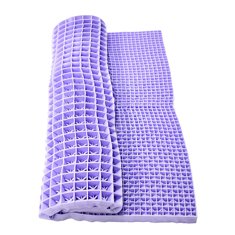 Colchón púrpura Tpe con forma de rejilla, tamaño 20% x 90x3cm y 200x200x3cm, sin presión, 150 descuento
