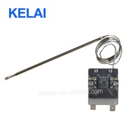 Thermostat capillaire intelligent KELAI pour incubateur d'œufs, chauffe-eau à gaz, four, bouton en fer céramique, AC220V, 50-300 degrés WHD-300E
