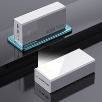 Vente flash Charge rapide PD22.5W Banques d'alimentation 20000mAh 50000mAh Affichage numérique LED Banque d'alimentation pour téléphones