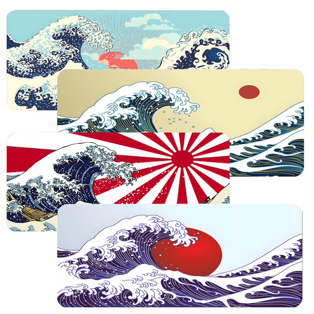 Japanese the Great Wave XXL Mousepad  Wave Best Selling Desk Mat Non-slip Smooth Customizable Mouse Pad 800x300x3mmThickness 3mm