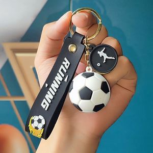 Football Soccer Ball Keychain Cartoon <b>Cute</b> <b>Doll</b> 3D Couple Bag Ornament Car Pendant Accessories Kids Gift Soft Eco-Friendly - Product Image 6