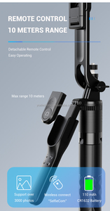 K28 - <span class=keywords><strong>Palo</strong></span> Selfie Extensible de 1.75 m, Trípode para Teléfono, <span class=keywords><strong>Palo</strong></span> Selfie para Vlog/Selfie/Video, 360 Grados, Todo en Uno, Retráctil, de Aluminio - Product Image 3