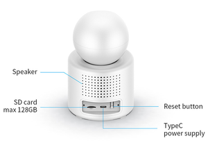 Trang chủ camera thông minh an toàn cho người già Camera an ninh báo động bất thường với Màn hình HD điều khiển bằng giọng nói video gọi camera trong nhà - Product Image 5