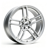 Jantes en aluminium forgé JG One Piece 6061-T6, multi-branches, argent poli, PCD personnalisé, alésage ET, jantes en alliage pour voitures de sport
